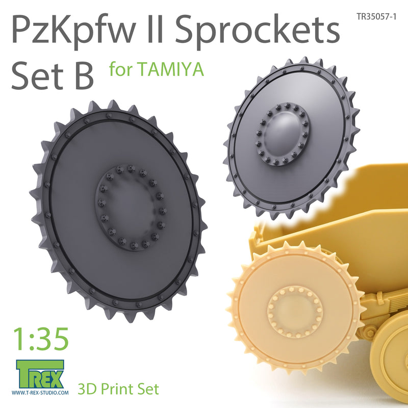 T-Rex 35057-1 1/35 PzKpfw II Sprockets Set B for TAMIYA