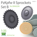 T-Rex 35057-2 1/35 PzKpfw II Sprockets Set B for DRAGON