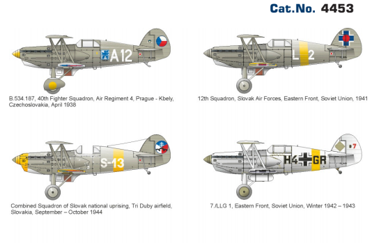 Eduard 4453 1/144 Avia B.534 IV. serie