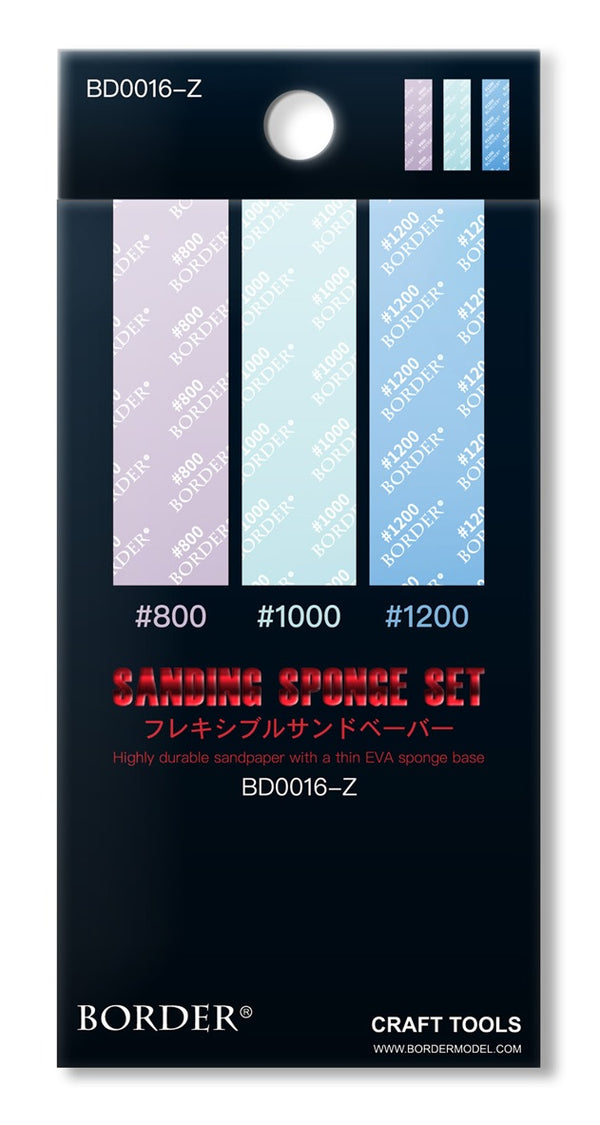 Border Model BD0016-Z Sanding Sponge Set (800# 1000# 1200#)