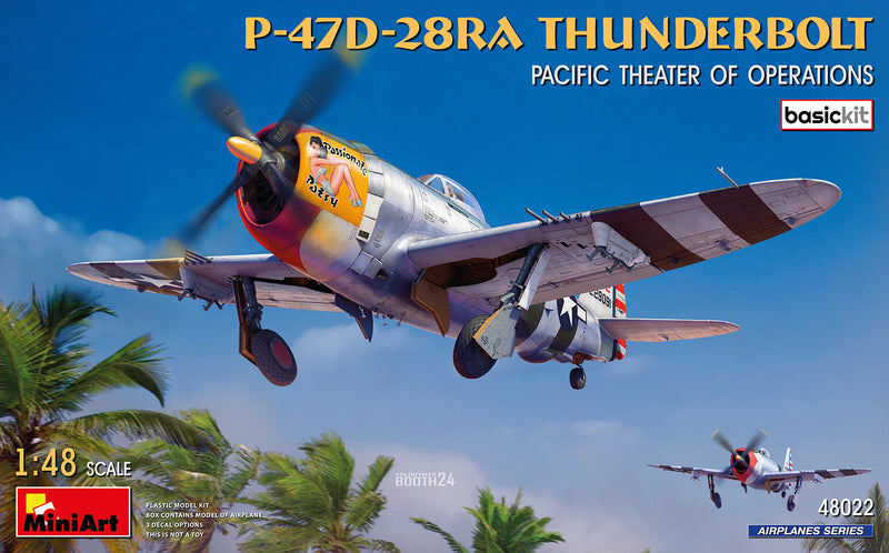 MiniArt 48022 1:48 P-47D-28RA THUNDERBOLT. PACIFIC THEATER OF OPERATIONS. BASIC KIT)