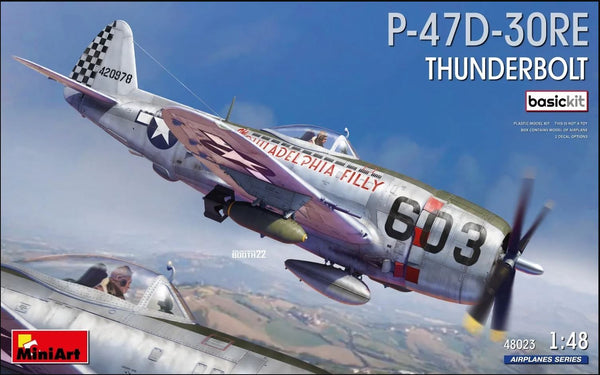 MiniArt 48023 1:48 Miniart P-47D-30RE Thunderbolt [Basic Kit]