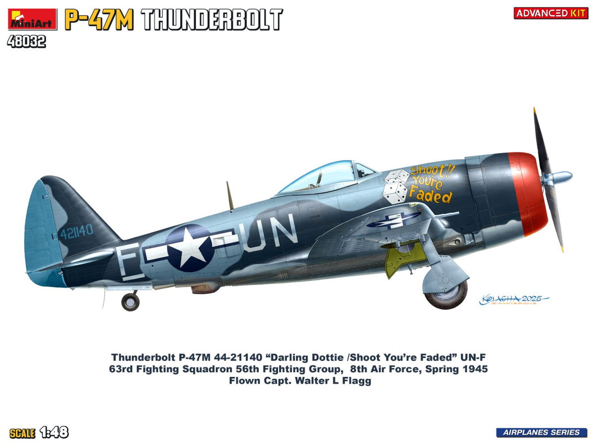 MiniArt 48032 1/48 P-47M Thunderbolt. Advanced Kit