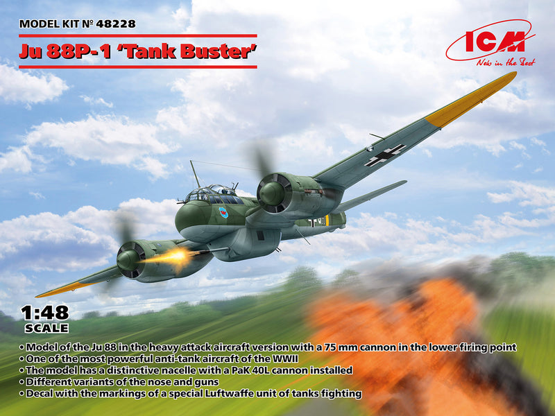 ICM 48228 1/48 Ju 88P-1 “Tank Buster”