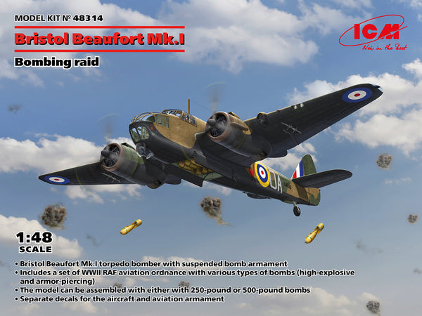 ICM 48314 1/48 Bristol Beaufort Mk.I.