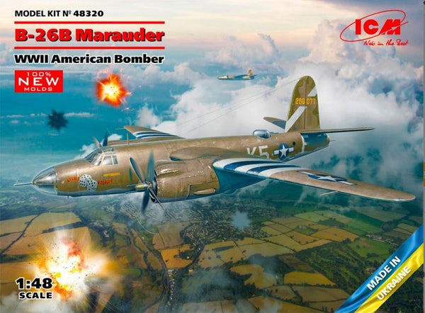 ICM 48320 1/48 B-26B Marauder, WWII American Bomber