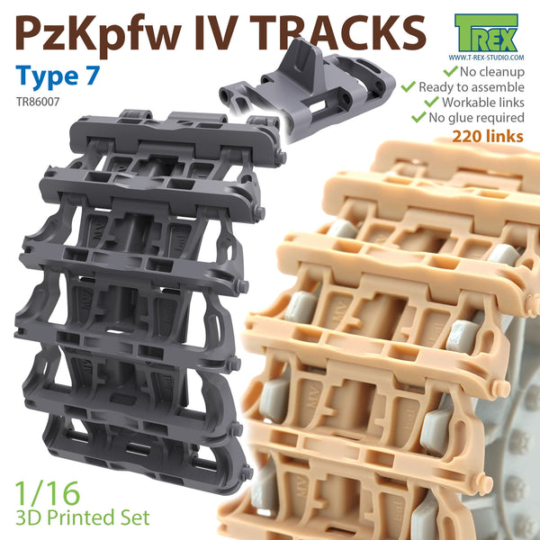 T-Rex 86007 1/16 PzKpfw.III/IV Tracks Type 7