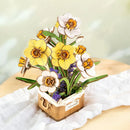 Robotime TF002 Rowood Narcissus DIY Flower Bouquet Wooden 3D Puzzle