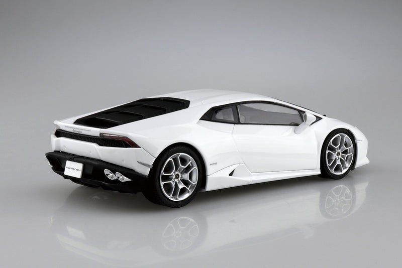 Aoshima 06643 1/24 Pre-Painted '14 Lamborghini Huracan No.4-B White