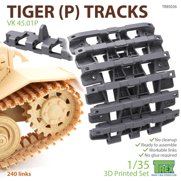 T-Rex 85036 1/35 Tiger(P) Tracks for VK 45. 01P
