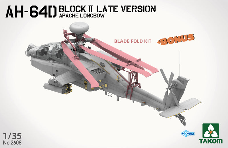 Takom 2608 1/35 AH-64D Attack Helicopter Apache Longbow Block II (Late Version)