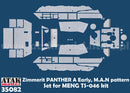 ATAK 35082 Zimmerit Panther A early MAN Pattern Meng Model