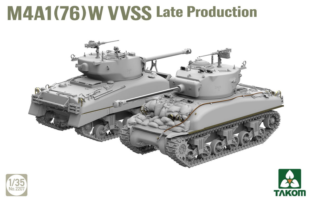 TAKOM 2207W 1/35 SHERMAN 2 BIG BOX (2 SHERMAN KITS PLUS 1/35 JEEP)