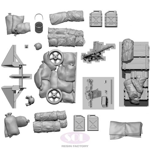 SOL Resin Factory MM685 1/35 Accessories Set for M10