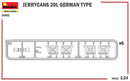MiniArt 24002 1/24 Jerrycans 20l German Type