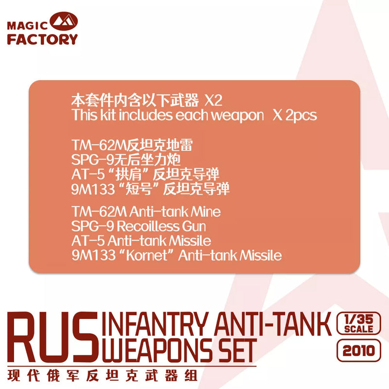 Magic Factory 2010 1/35 Modern Russian Infantry Anti-tank Weapons Set