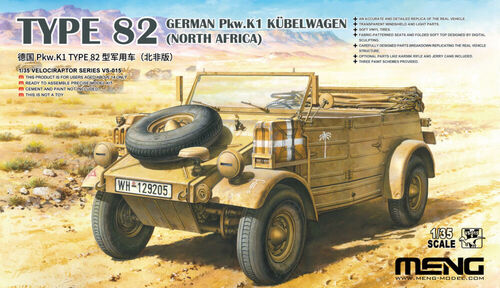 Meng VS015 1/35 Type 82 German Pkw.K1 Kubelwagen (North Africa)