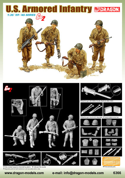 Dragon 6366 1/35 U.S. Armored Infantry '39-'45 Series - Gen2