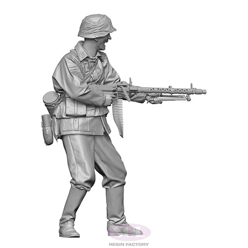 Sol Resin Factory MM643 1/35 WWII German Infantry MG34 Gunner (3D printed model kit)