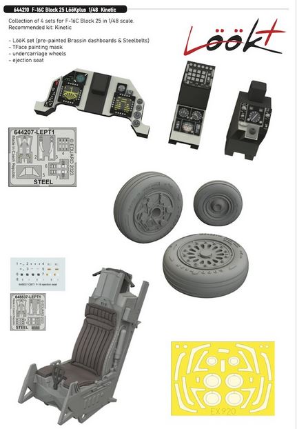 Eduard 644210 1/48 F-16C Block 25 Fighting Falcon LööKplus