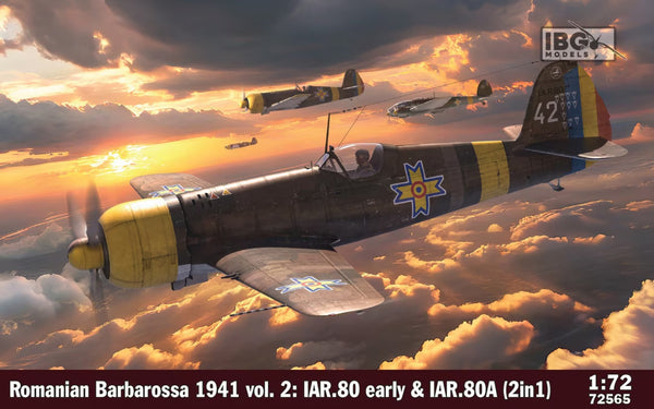 IBG 72565 1/72 Romanian Barbarossa 1941 Vol. 2: IAR.80 Early & IAR.80A (2 In 1)