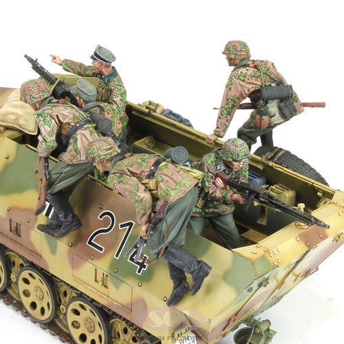 Sol Resin Factory MM656 1/16 WWII Sd.kfz.251/1 Crew for Das Werk SdKfz