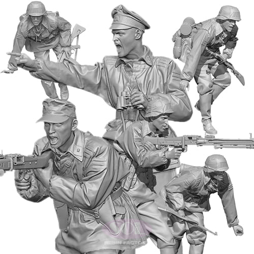 Sol Resin Factory MM657 1/35 WWII Sd.kfz.251/1 Crew