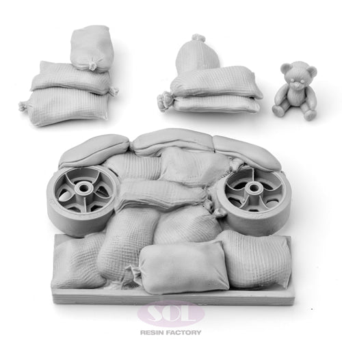 Sol Resin Factory MM658 1/16 WWII Accessories Set for M10 SET A  SAND BAGS