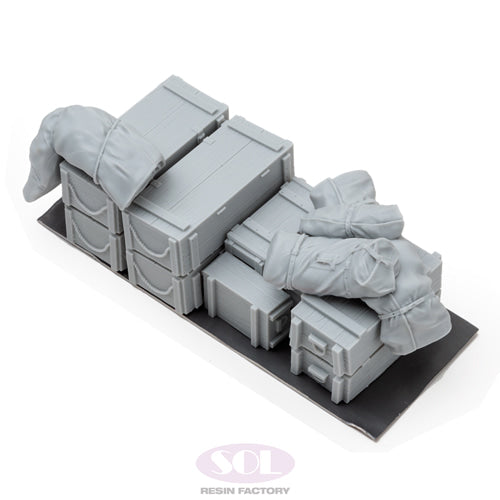 Sol Resin Factory MM659 1/16 WWII Accessories Set for M10 SET B  BOXES