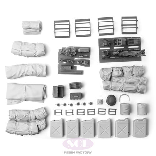 Sol Resin Factory MM661 1/16 WWII COMPLETE Accessories Set for M10