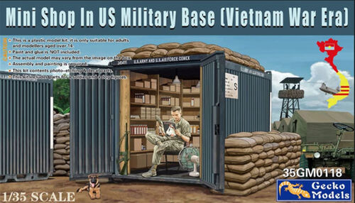 Gecko Models 35GM0118 1/35 Mini shop in US military base (Vietnam War Era)