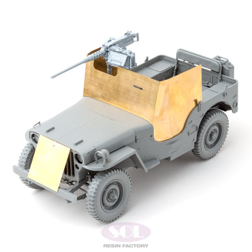 Sol Resin Factory MM709 1/16 WWII US ARMY 1/4 TON ARMORED JEEP CONVERSION