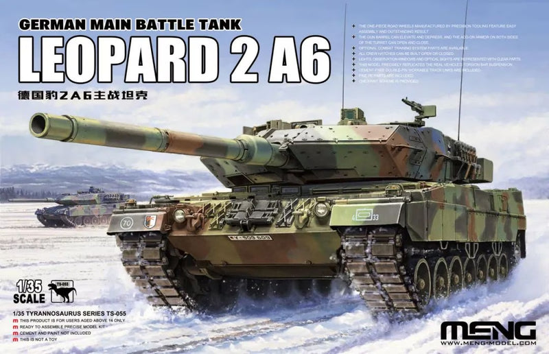 Meng TS055 1/35 Leopard 2A6 - German Main Battle Tank