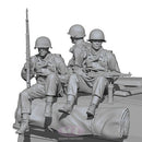 Sol Resin Factory MM723 1/16 WWII U.S. ARMY RIFLEMAN SET  3 FIGURE SET