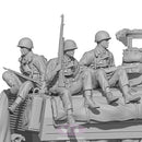 Sol Resin Factory MM737 1/35 WWII U.S. ARMY RIFLEMAN SET  3 FIGURE SET