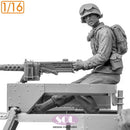 Sol Resin Factory MM996 1/16 U.S. Army Gunner & M2 cal.50 for M3A1