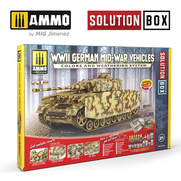 AMMO by Mig 7727 WWII German Mid War Vehicles Solution Box