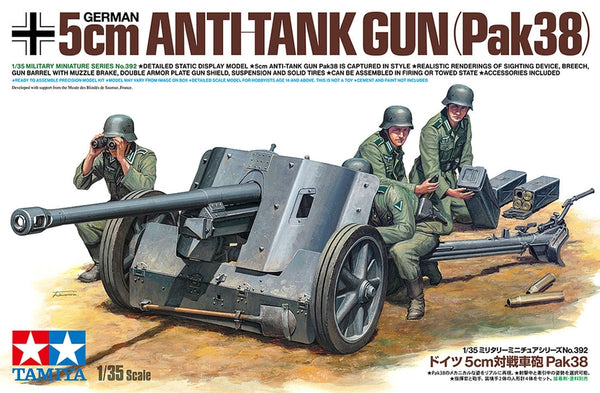 Tamiya 35392 1/35 German Anti-Tank Gun Pak38