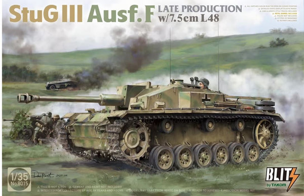 Takom Blitz 8015 1/35 StuG III Ausf. F Late Production w/7.5cm L/48