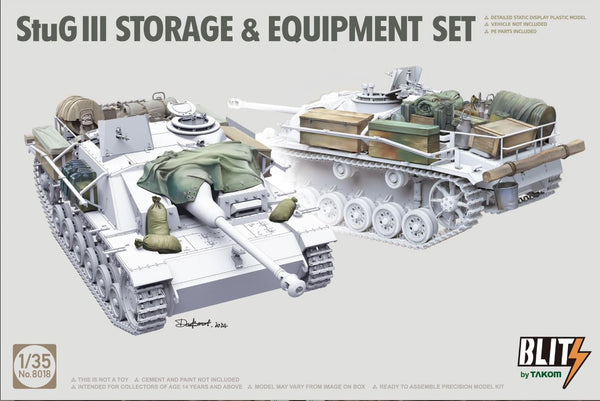 COMING SOON! TAKOM 8018 1/35 StuG III STORAGE & EQUIPMENT