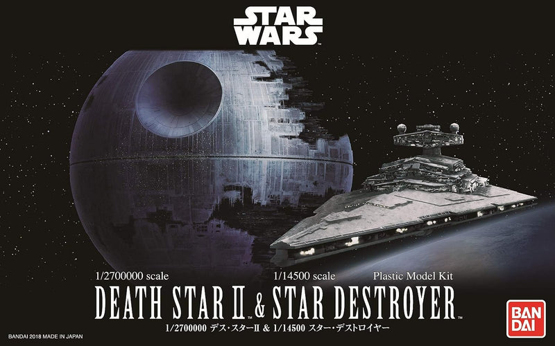 BANDAI REV 1207  STAR WARS Death Star II and Imperial Star Destroyer,
