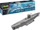 Revell 5166 1/72 German Submarine Type IX C U67/U154