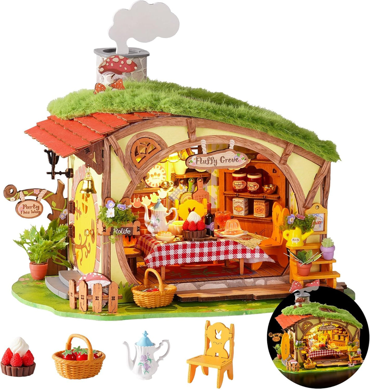 Robotime DG184 Fluffy Grove DIY Wooden 3D Puzzle