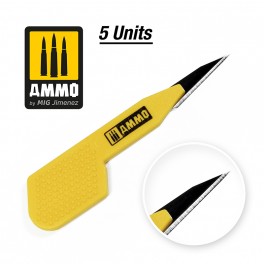 AMMO by Mig 8685 Precision Blade Straight – 5 pcs.