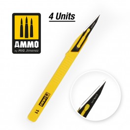 AMMO by Mig 8688 Mini Blade Straight – 4 pcs.