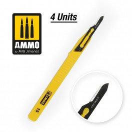 AMMO by Mig 8689 Mini Blade Curved – 4 pcs.