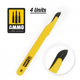 AMMO by Mig 8695 Standard Blade Curved Large – 4 pcs.