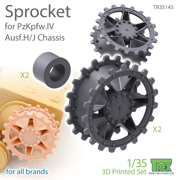 T-Rex 35143 1/35 PzKpfw. IV Sprocket Late Type for all brands