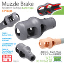 T-Rex 35157  1/35 Muzzle Brake for 88mm KwK/Pak Early Type (5 Pieces)
