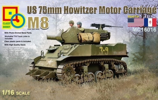 *** PREORDER -Classy Hobby CLS-MC16016  1/16 75mm M8 Howitzer Motor Carriage NOT IN STOCK  PREORDER ***